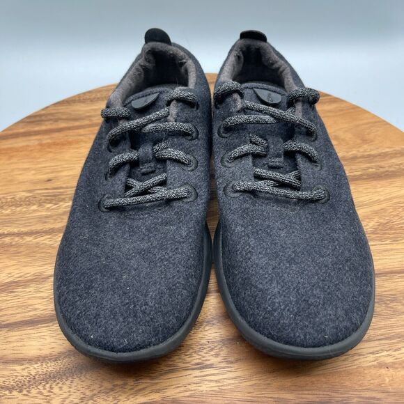 Allbirds Wool Runners Shoes Womens Size 9 Black Raven Black Sole Running Comfort - Picture 2 of 9